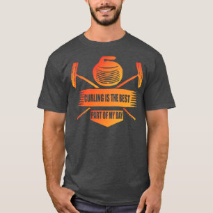 Camiseta curling é a melhor parte do meu dia Curling dom