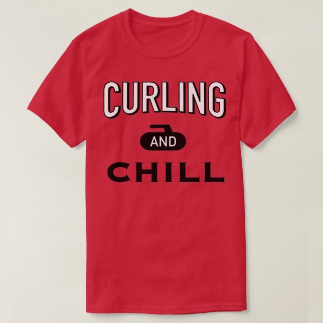 Camiseta Curling e Chill (Frente do Design)
