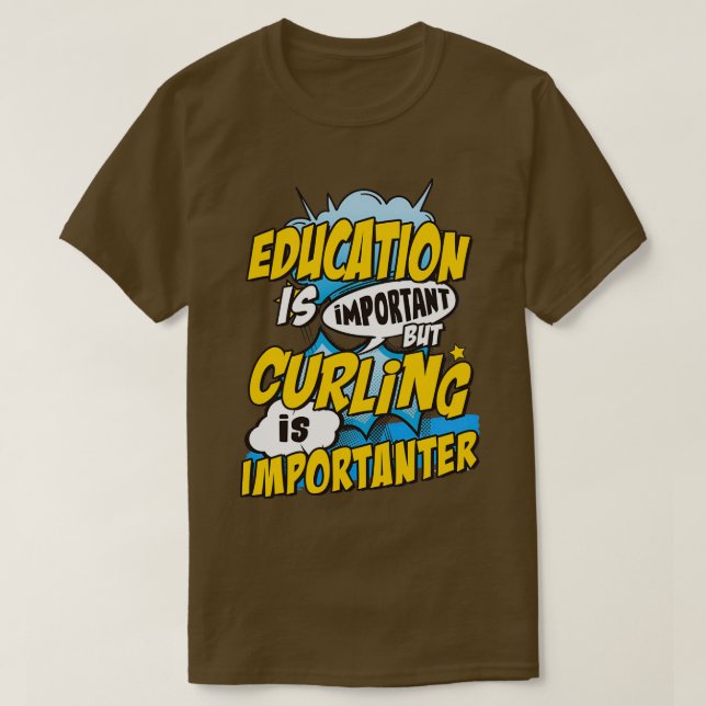 Camiseta Curling é importante (Frente do Design)