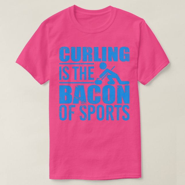 Camiseta Curling É O Bacon Do Esportes Molhados Azul (Frente do Design)