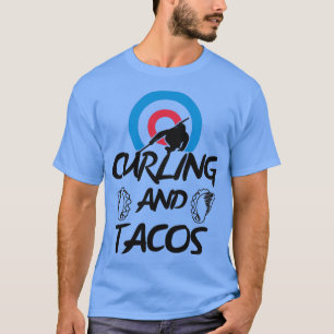 Camiseta Curling E Tacos Engraçado Presente Para Curling Lo