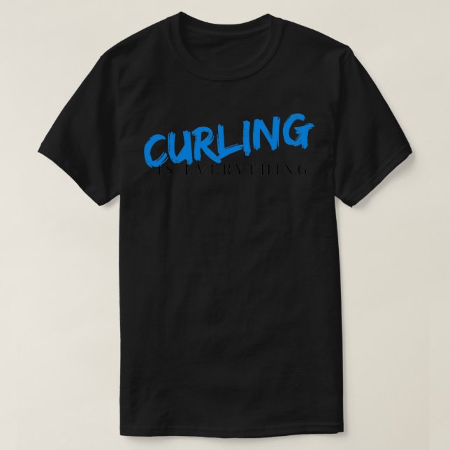 Camiseta Curling é tudo (Frente do Design)