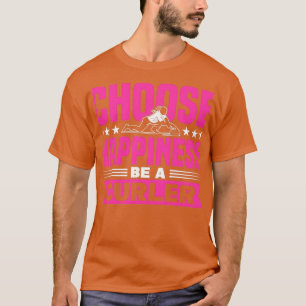 Camiseta Curling Escolher Felicidade Ser Um Curler Curler