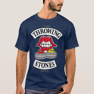 Camiseta Curling Fan The THROwing STONES Crew Winter Sport