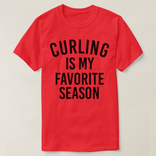 Camiseta Curling Gift Curling Sticker É Meu F (Frente do Design)