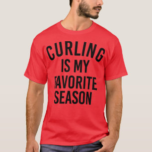 Camiseta Curling Gift Curling Sticker É Meu F