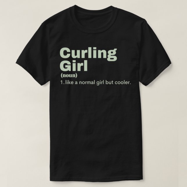 Camiseta Curling Girl 2 (Frente do Design)