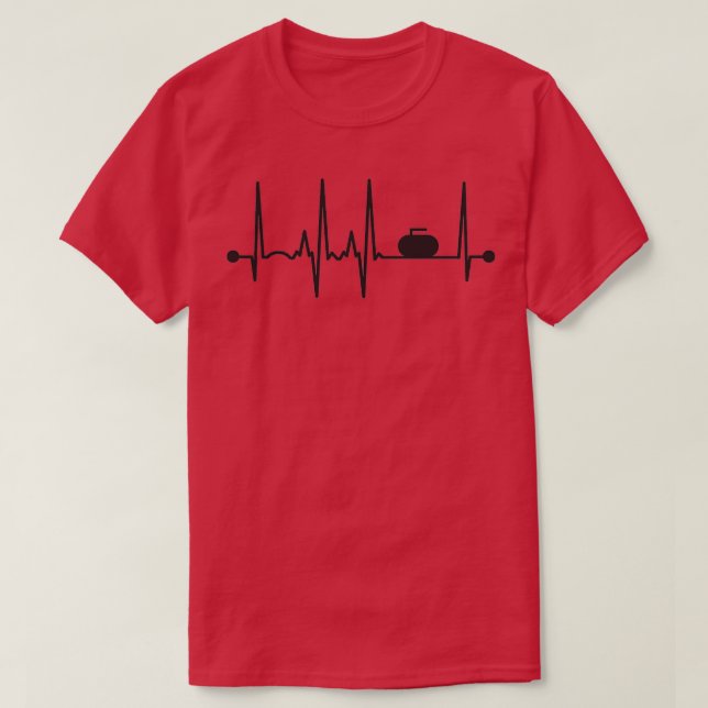 Camiseta Curling Heartbeat 7 (Frente do Design)