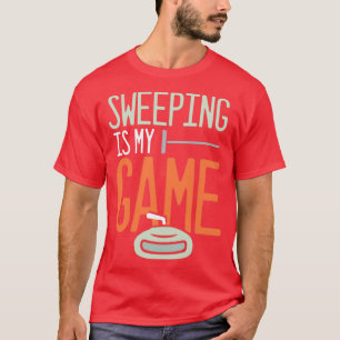Camiseta Curling Ice Winter Sports Sweeper