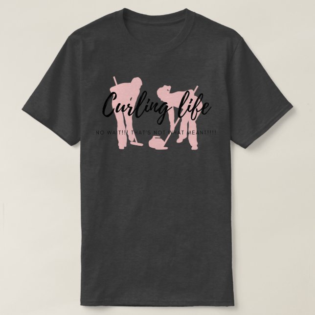 CAMISETA CURLING LIFE SEM ESPERA CURLY LIFE (Frente do Design)