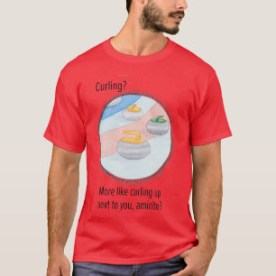 Camiseta Curling Mais Como Curling Ao Lado De Você
