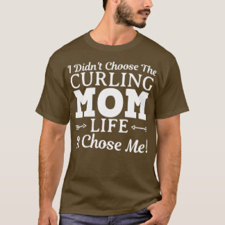 Camiseta Curling Mamãe Engraçado Design Para Presente