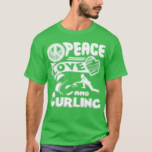 Camiseta Curling Peace Love Curling