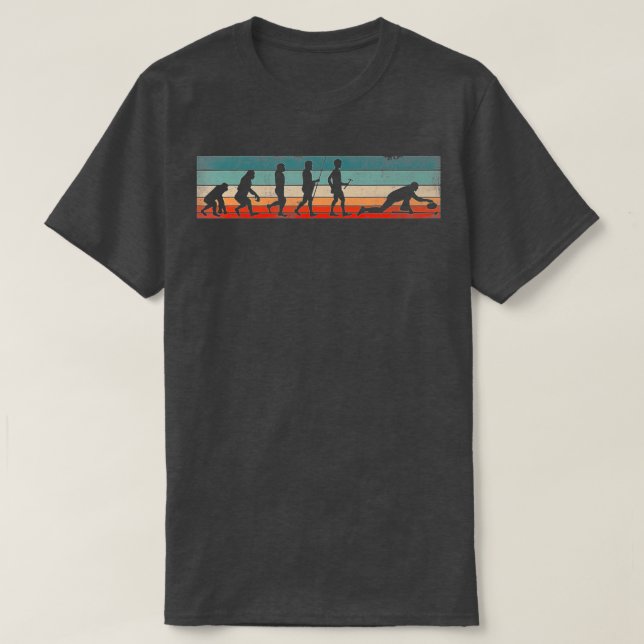 Camiseta Curling Player for a Curler Evolution  (Frente do Design)