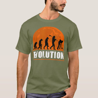 Camiseta Curling Player Funny Curler Evolução Humana