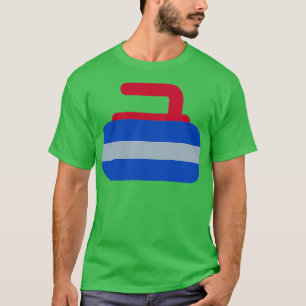 Camiseta Curling Rock Curling Stone para o Esporte de inver