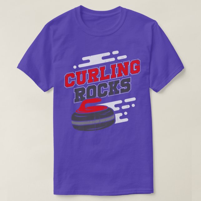 Camiseta Curling Rocks Sport Curler Gift (Frente do Design)