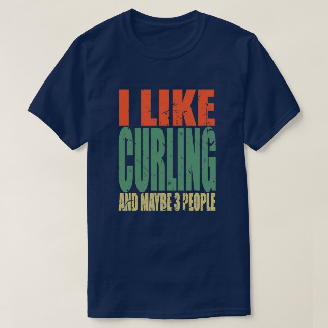 Camiseta Curling Say Funny 7 (Frente do Design)