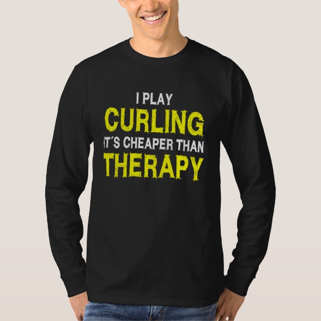 Camiseta curling saying curling curling player (Frente)