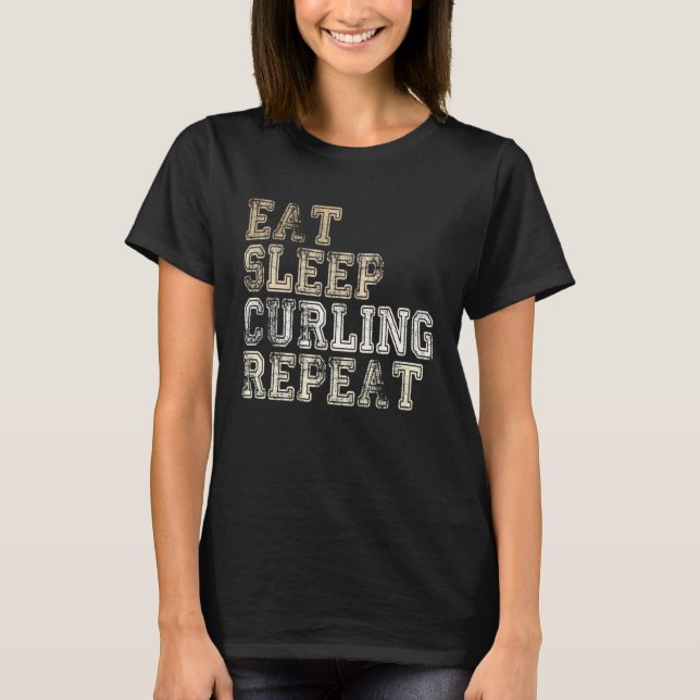 Camiseta Curling saying outfit curling curling player (Frente)