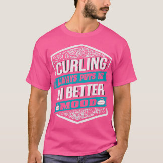 Camiseta Curling sempre me coloca em melhor humor para Curl