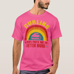 Camiseta Curling Sempre Me Coloca Em Um Melhor Humor