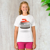 Curling Stone Girls T Shirt