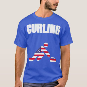 Camiseta Curling USA 2021 Flag Shirr Tokyo 2021 Summer