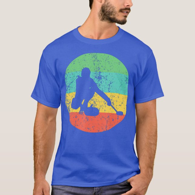 Camiseta Curling Vintage Retro Curler (Frente)