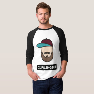 Camiseta Curlingseb 3/4 de homem do t-shirt da luva