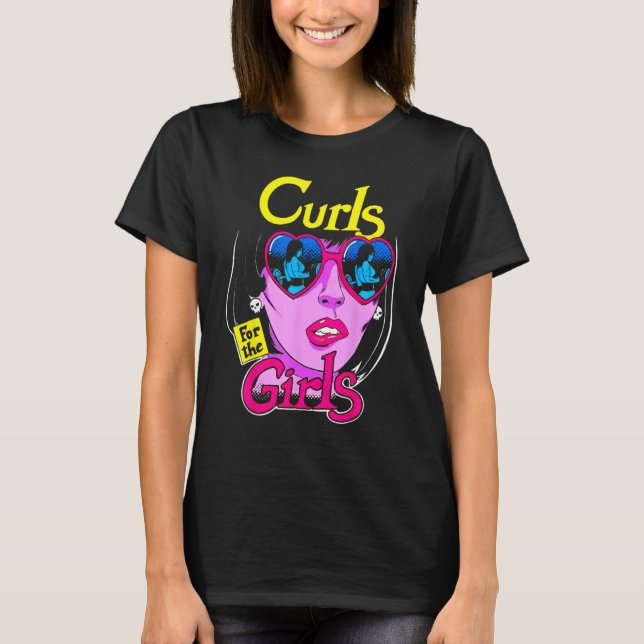 Camiseta Curls For Girls Gym Weightlifting Bodybuilding Fit (Frente)