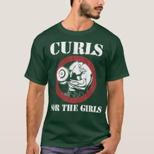 Camiseta Curls Para As Meninas Engraçadas Hábito De Constru