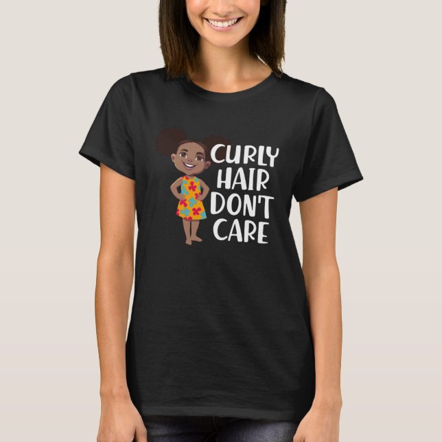 Camiseta Curly Hair Don t Care (Frente)