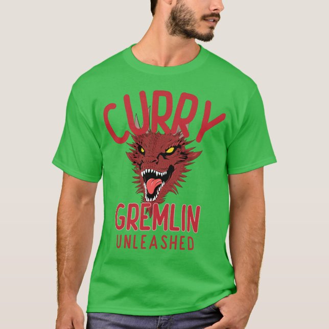 Camiseta Curry Gremlin Unleashed Amante de Curry (Frente)