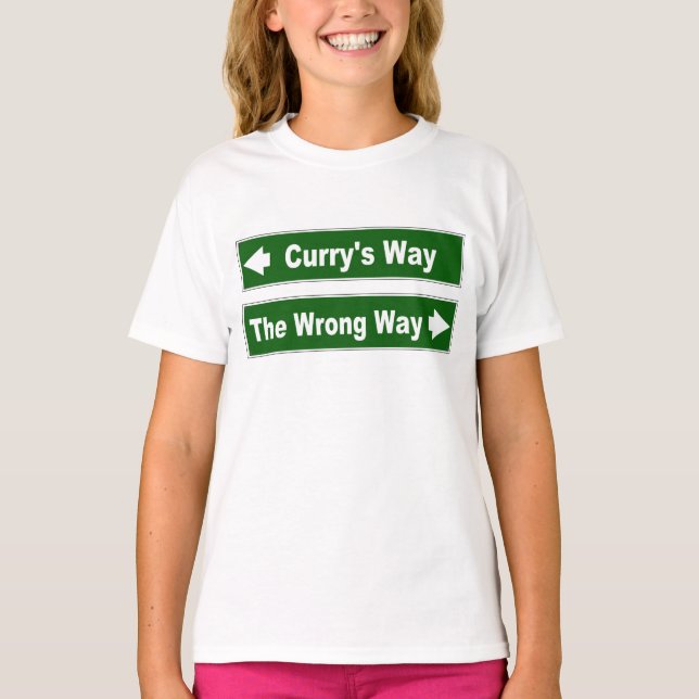 Camiseta Curry's Way Clan Currie Curry Street Sinal (Frente)