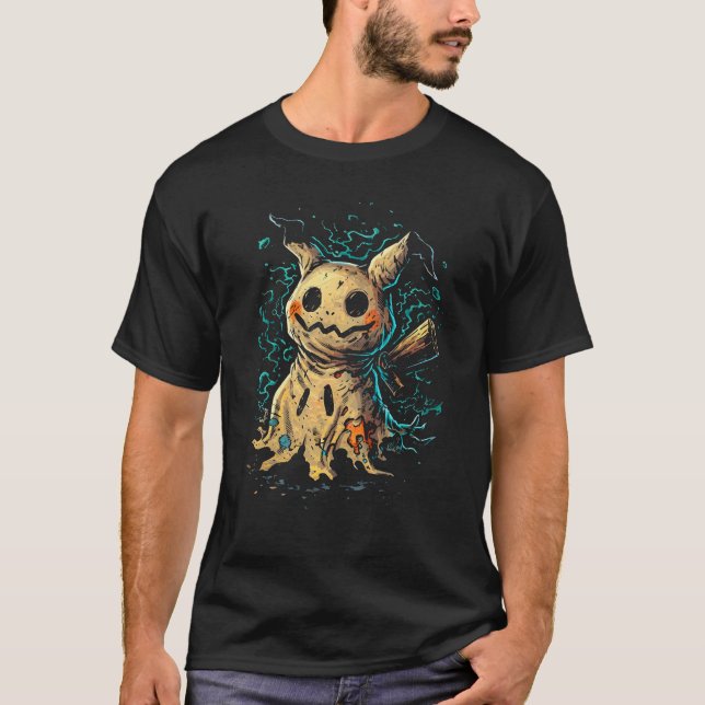 Camiseta Cursed Doll – Mimikyu Dark Street Art (Frente)