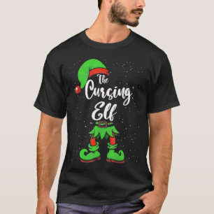 Camiseta Cursing Elf Matching Family Christmas Pajama Costu