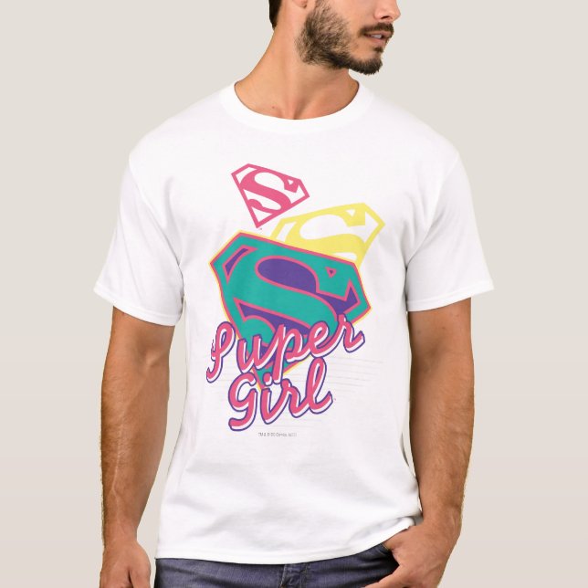 Camiseta Cursive de Supergirl (Frente)