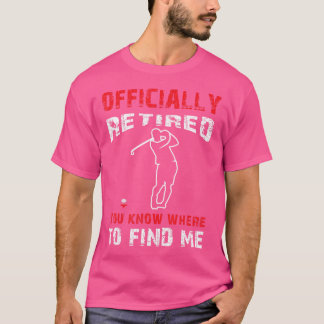 Camiseta Curso C de Bola de Golfe Funny Golfer, Oficialment