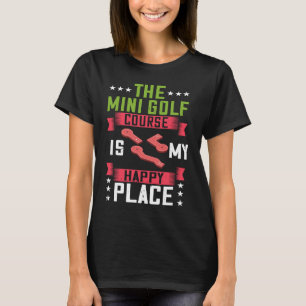 Camiseta Curso De Jogador De Golfe Miniatura De MiniGolfe N