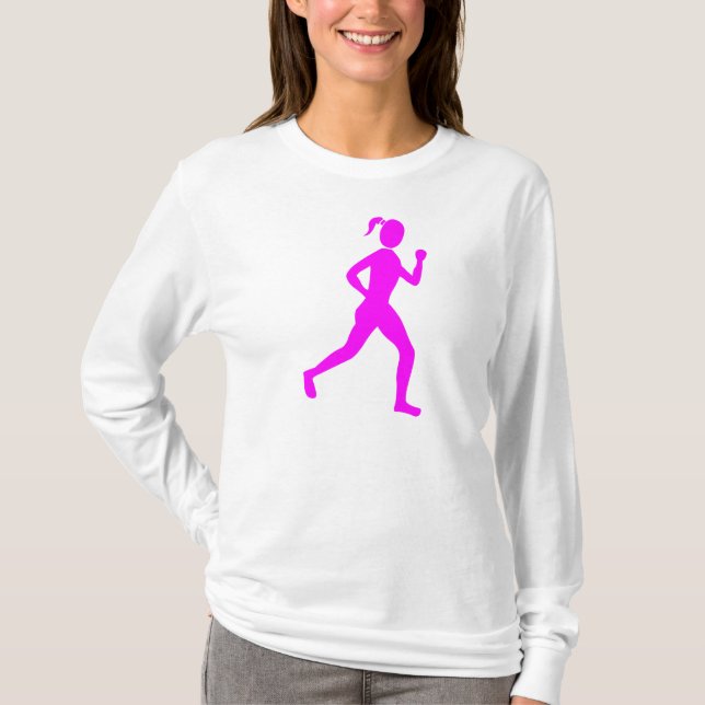 Camiseta Curso (Mulher) - Magenta (Frente)