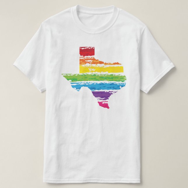 Camiseta cursos da cor de texas (Frente do Design)