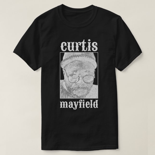 Camiseta Curtis Mayfield White (Frente do Design)