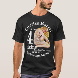 Camiseta Curtiss Barril 4 Peles Banda Âncora AK Prepúcios