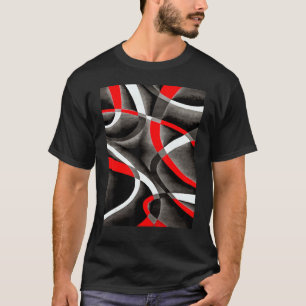 Camiseta Curva De Cinza Branca Oitenta Em Blac