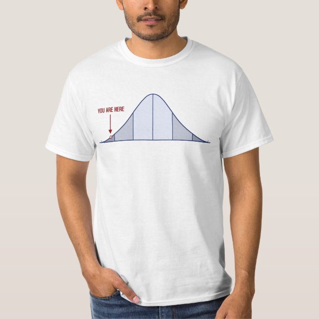 Camiseta Curva do IQ Bell você está aqui (Frente)