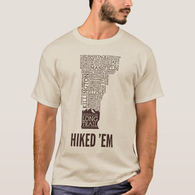 Camiseta Curva Longa Vermont (Logotipo Marrom) (Frente)