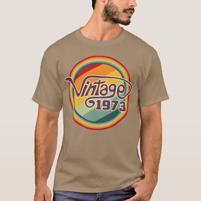 Camiseta Curva retrô Vintage 1973 (Frente)