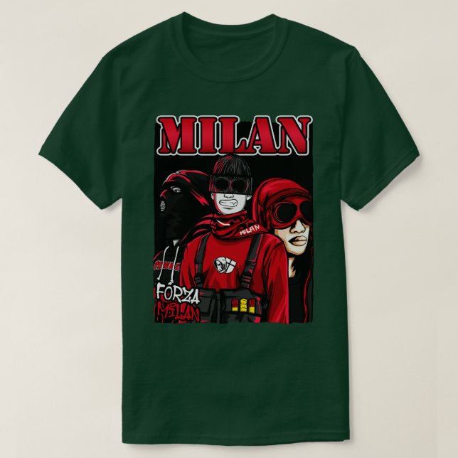 Camiseta Curva sud milano (Frente do Design)