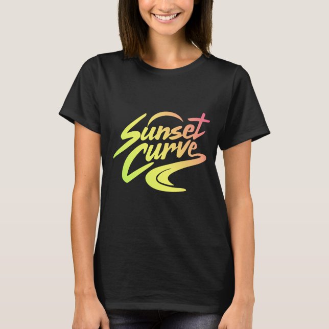 Camiseta Curva Sunset Gradiente (Frente)